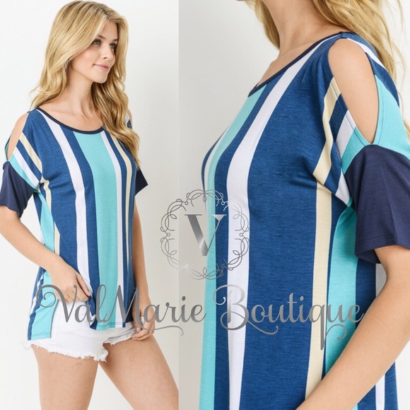 Blue striped top - Picture 2 of 3